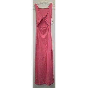 L space womens small baby pink long maxi dress romantic